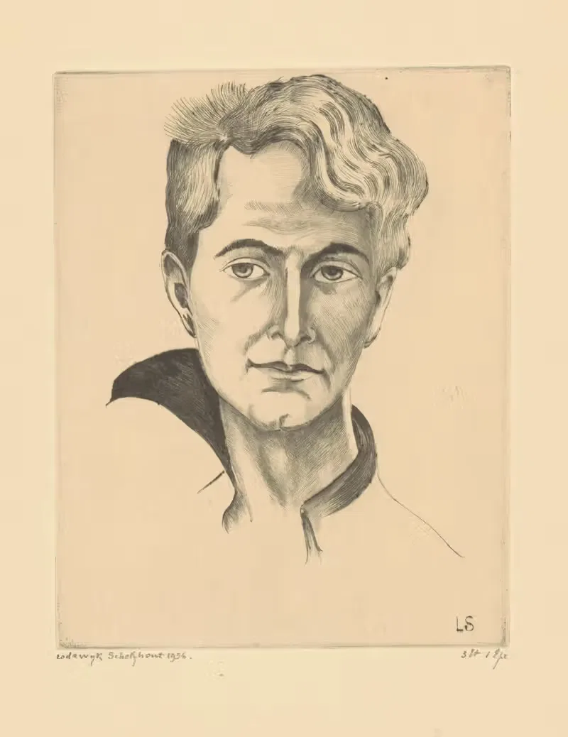 Portret van Patrick Bakker by Lodewijk Schelfhout, 1936 — digital art print download