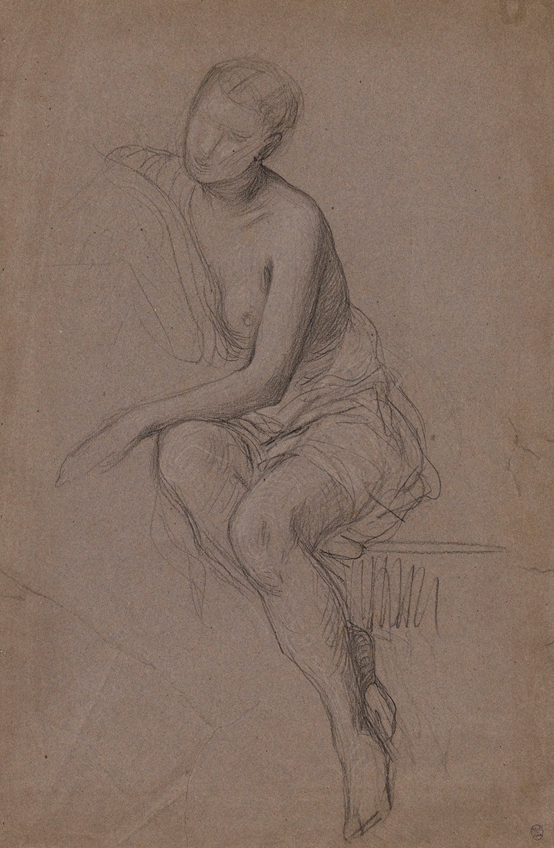 Femme nue assise — Louis Devedeux