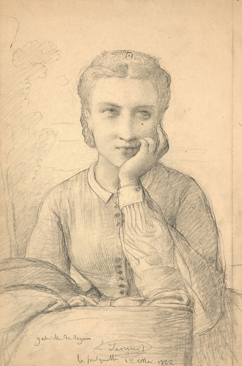 Portrait of Gabrielle de Leguin — Луи Жанмо