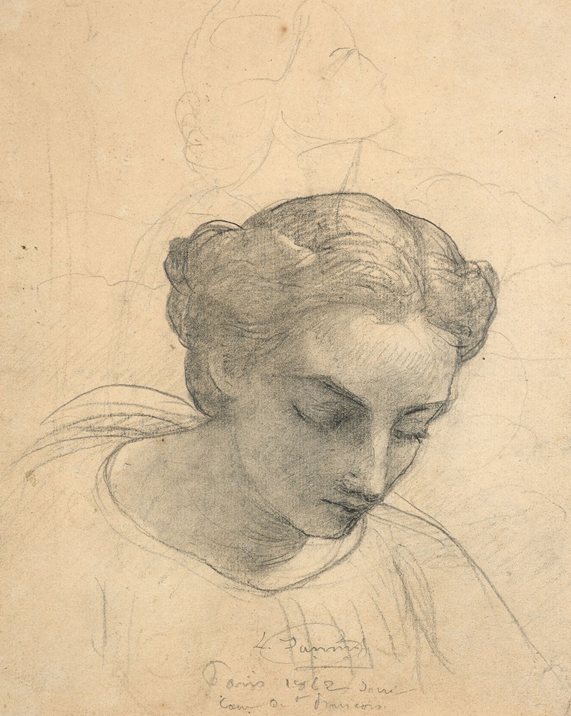 Study for 'Le Christ présentant l'hostie et le calice' by Луи Жанмо, 1862 — digital art print download