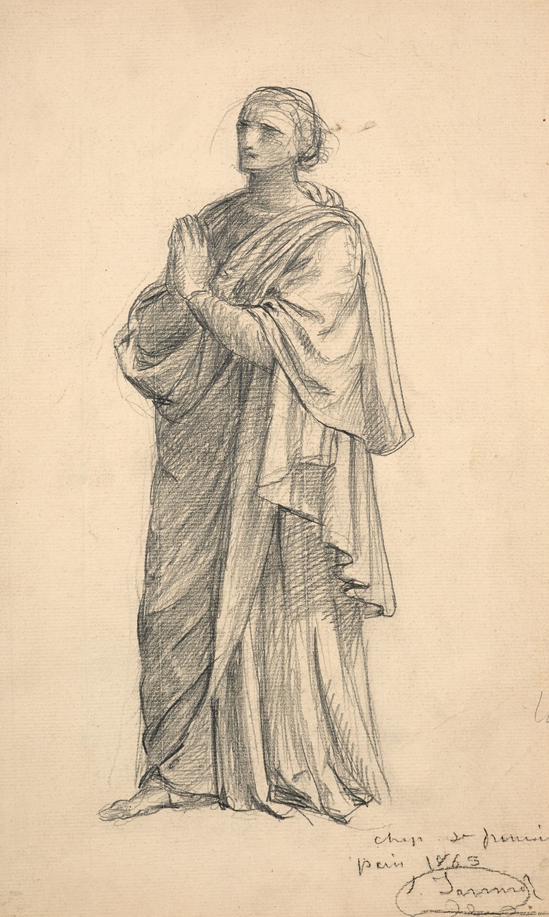 Study for 'Le Christ présentant l'hostie et le calice' — Луи Жанмо