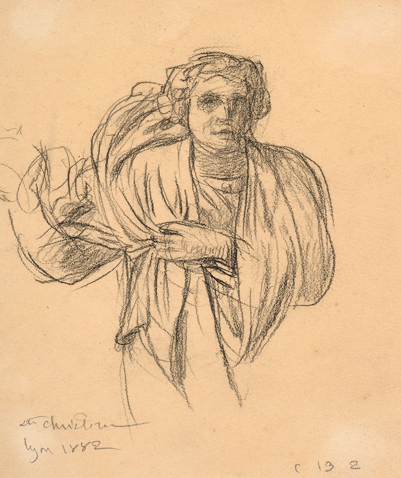 Study for 'Le Martyre de sainte Christine' by Луи Жанмо, 1882 — digital art print download