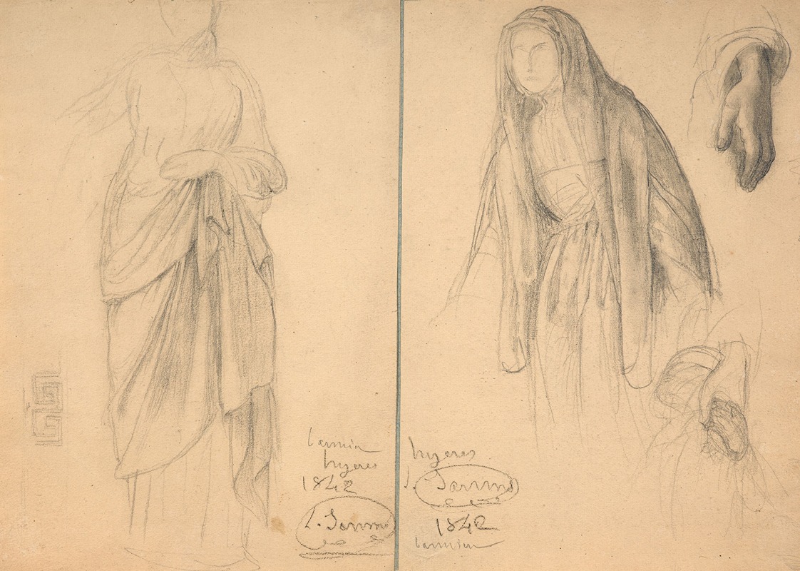 Study for the 'Banner of Hyères' — Louis Janmot
