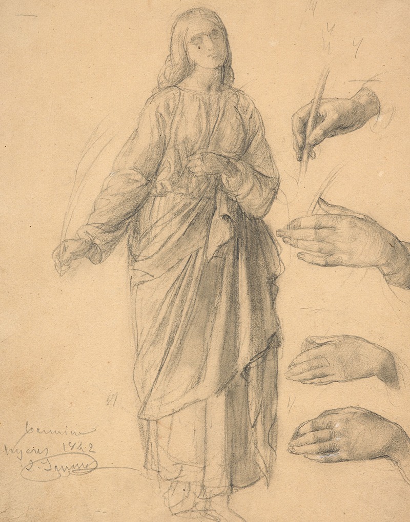 Study for the 'Banner of Hyères' — Louis Janmot
