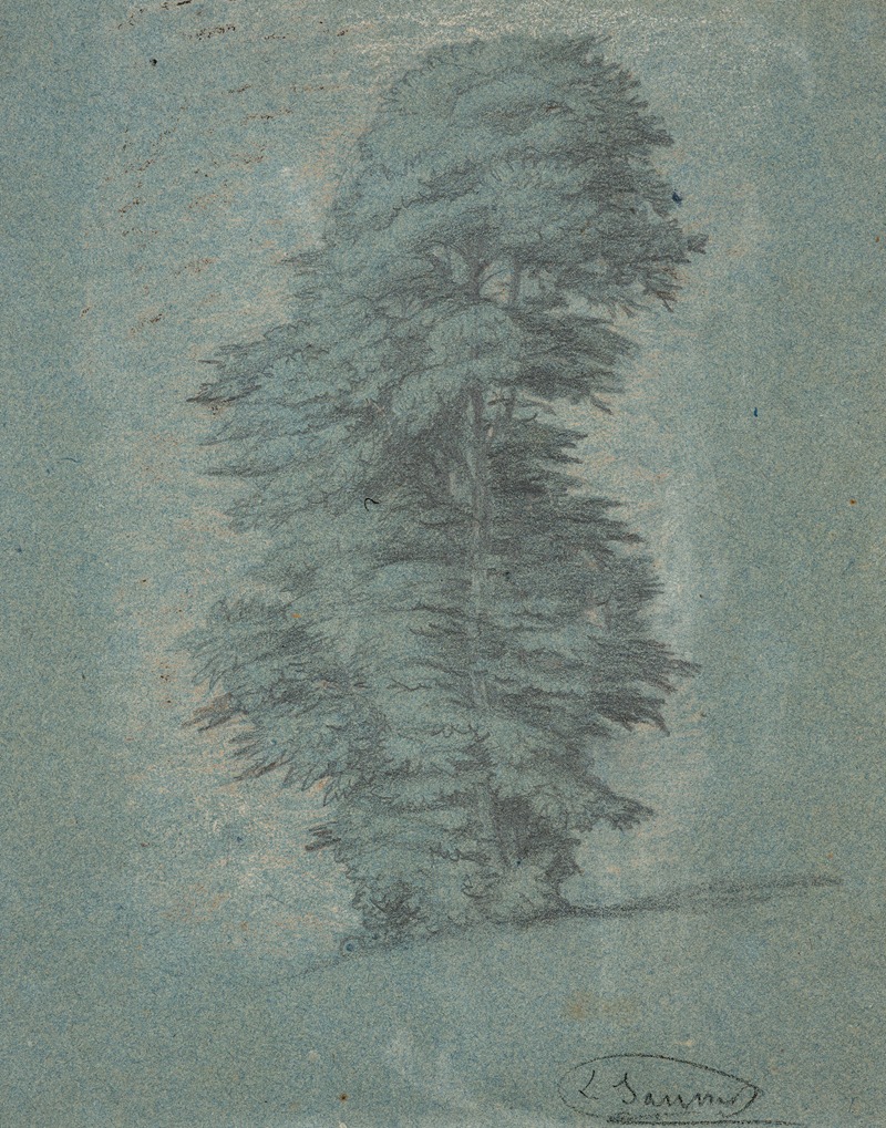 Study of a tree by Луи Жанмо — digital art print download