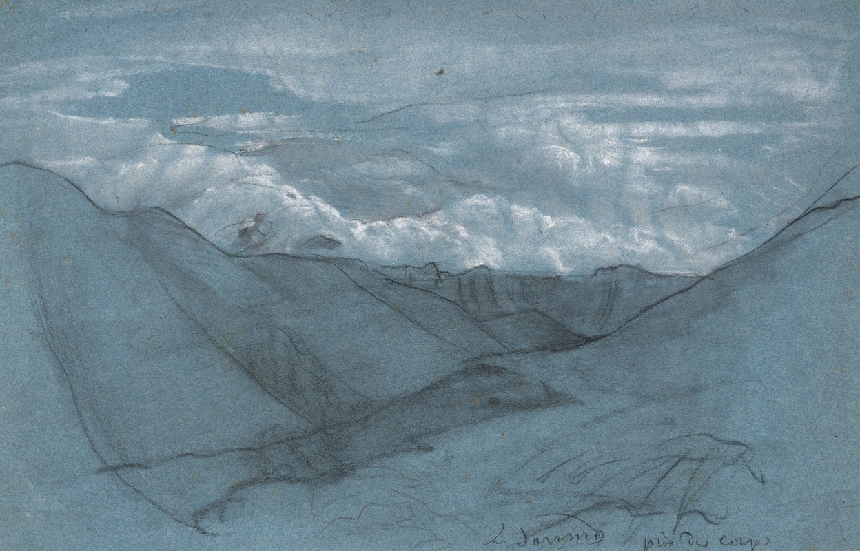 Study of montains by Луи Жанмо — digital art print download
