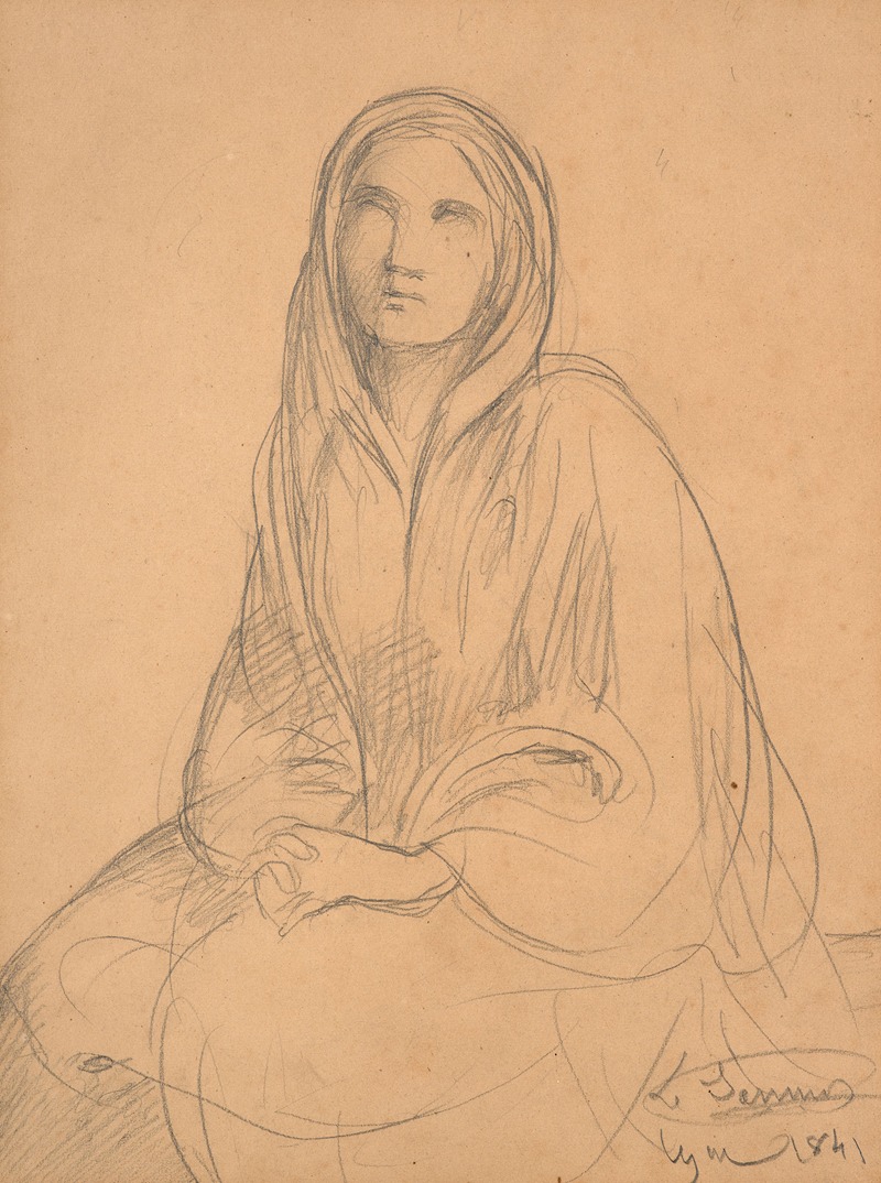 Study of Saint by Луи Жанмо, 1841 — digital art print download