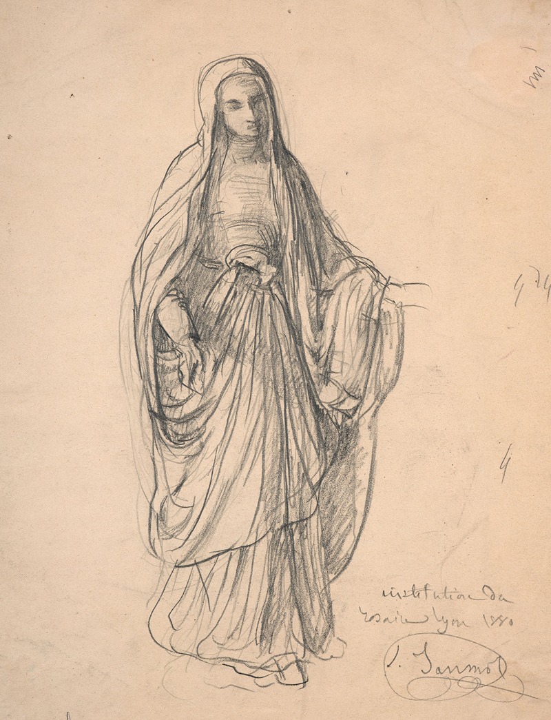 Study of Virgin for 'Le Rosaire' — Луи Жанмо