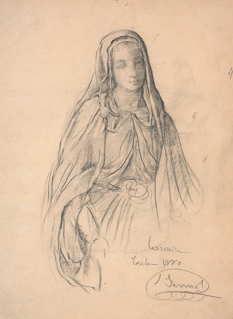Study of Virgin for 'Le Rosaire' — Луи Жанмо