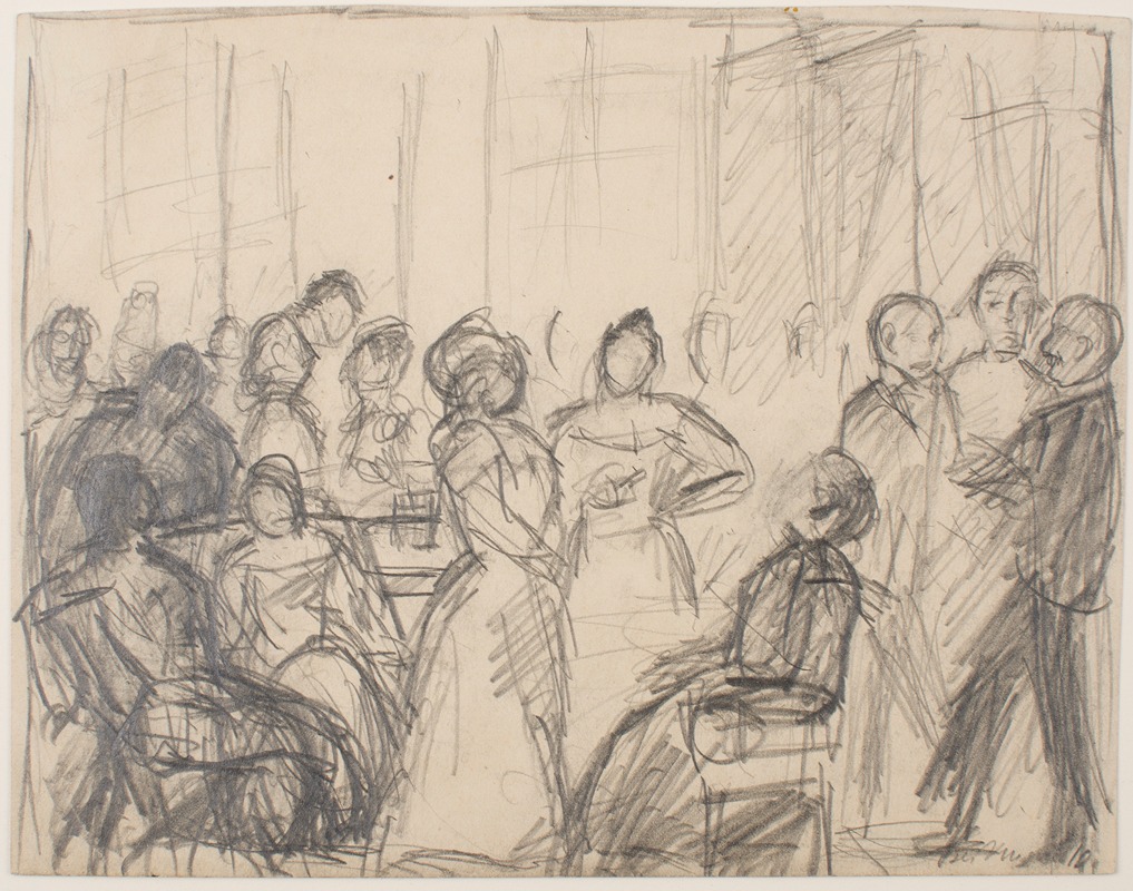 Sketch for Society Party — Макс Бекманн