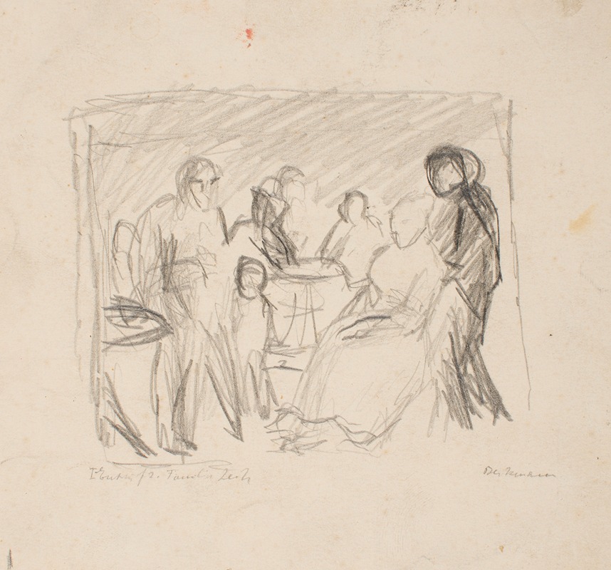 Sketch for Zech Family — Max Beckmann
