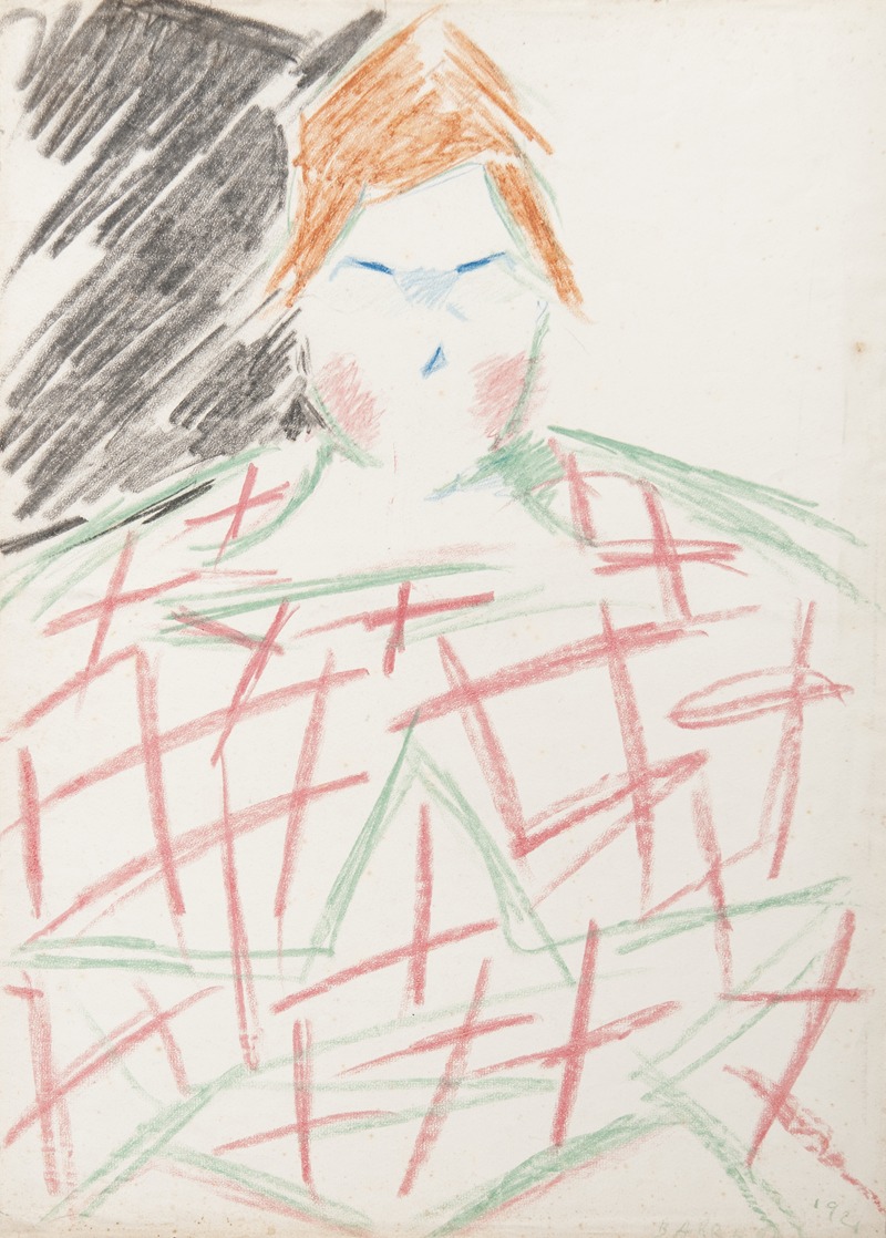 Retrato de Pilar by Рафаэль Баррадас, 1921 — digital art print download