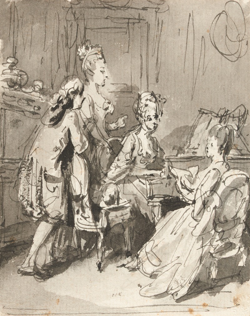 Le concert by Зигмунд Фрейденбергер, 1773 — digital art print download