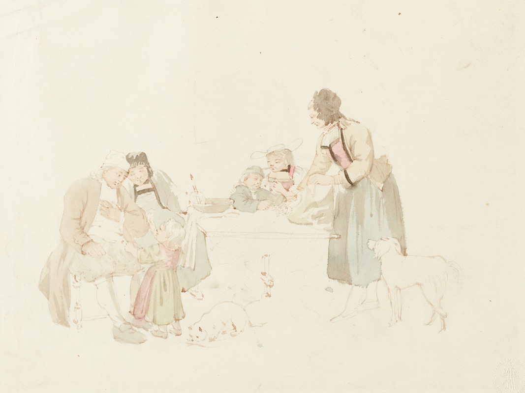 Le Retour du Marché by Зигмунд Фрейденбергер, 1799 — digital art print download