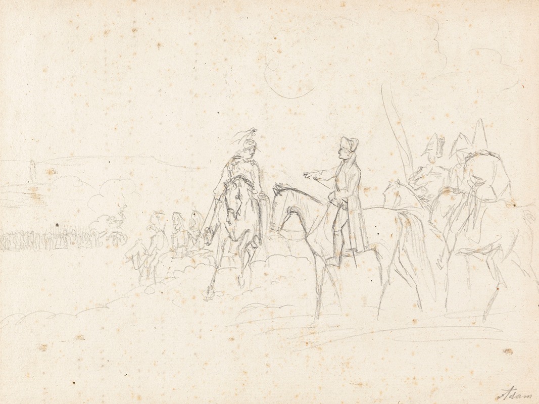 Inspektion der Kavallerie — Albrecht Adam