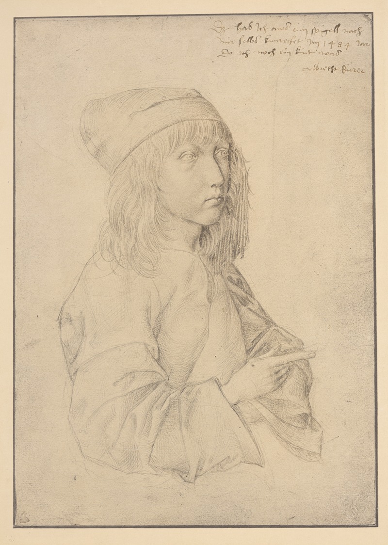 Self-portrait, age 13. by Albrecht Dürer — digital art print download