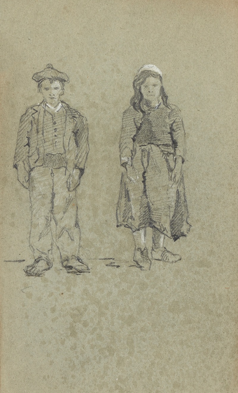 Deux enfants en costume — Александр Нозаль
