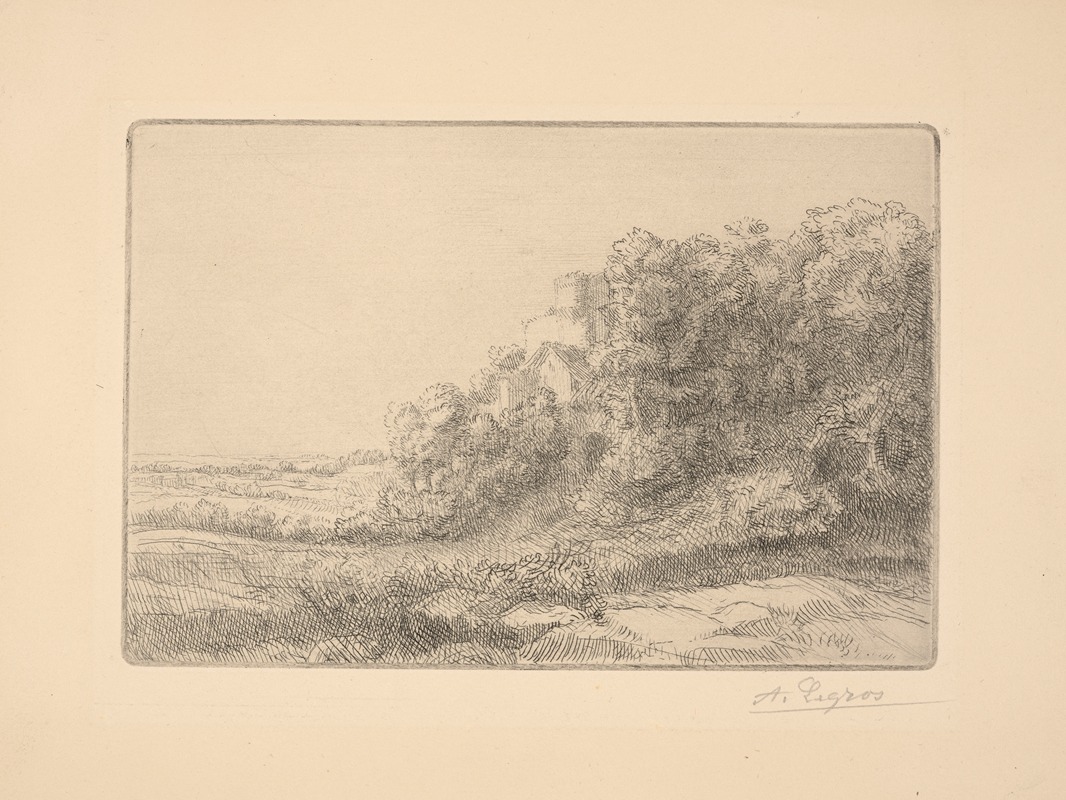 Un vieux chateau — Alphonse Legros