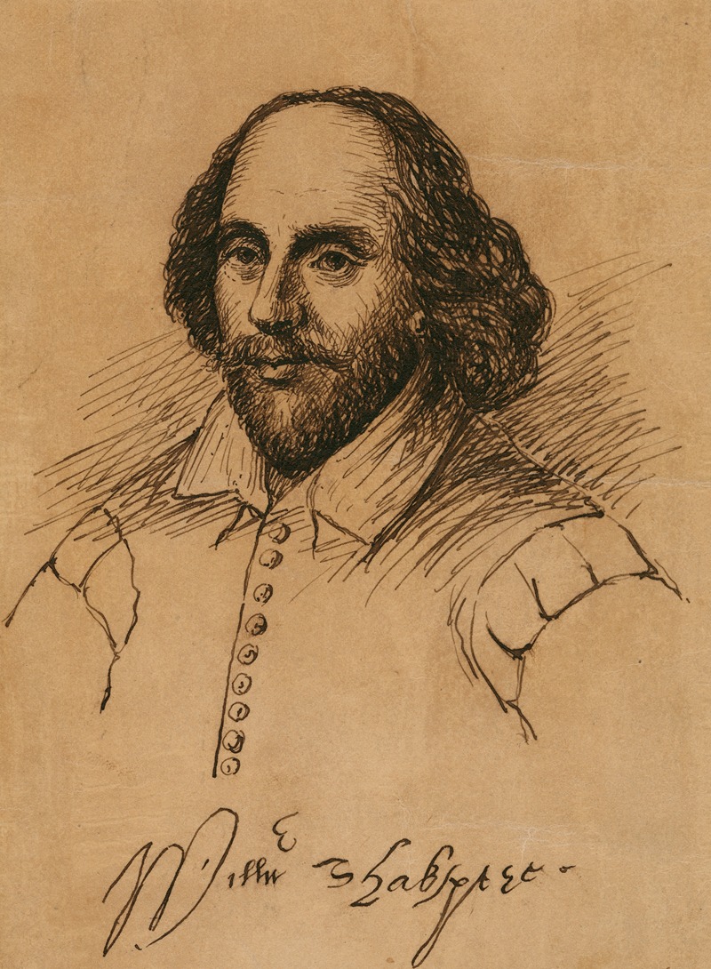 Shakespeare portrait by Аноним, 1864 — digital art print download