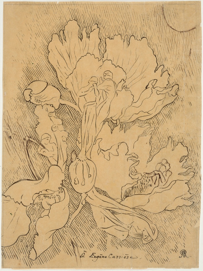 Etude de fleurs et de personnages — Cornelis Ary Renan