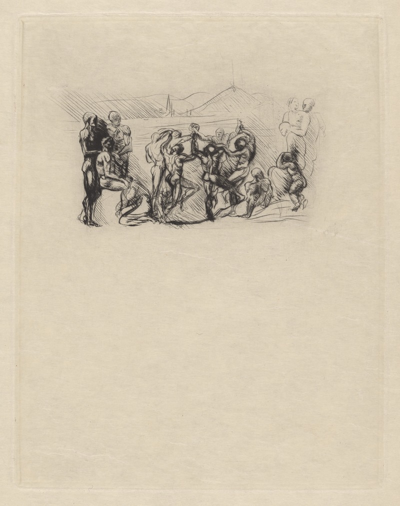 La Ronde by Auguste Rodin, 1883 — digital art print download