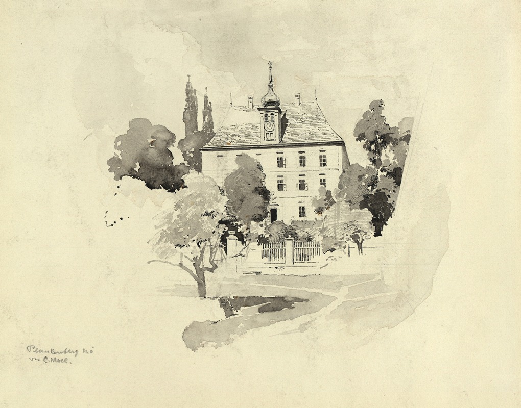 Jagdschloss Plankenberg by Карл Молл, 1890 — digital art print download