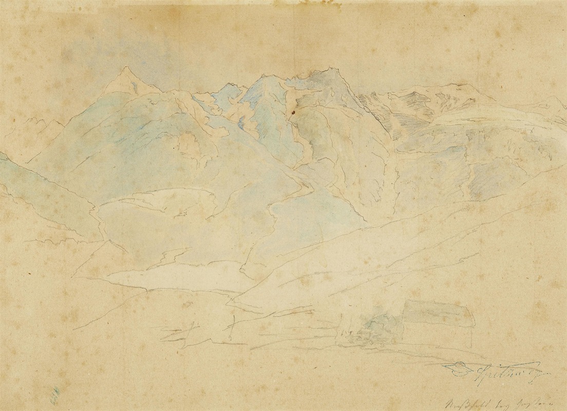 Nassfeld bei Gastein by Карл Спицвег — digital art print download