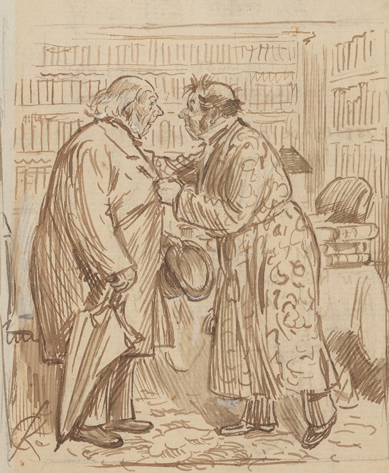 The commentators by Charles Keene, 1883 — digital art print download