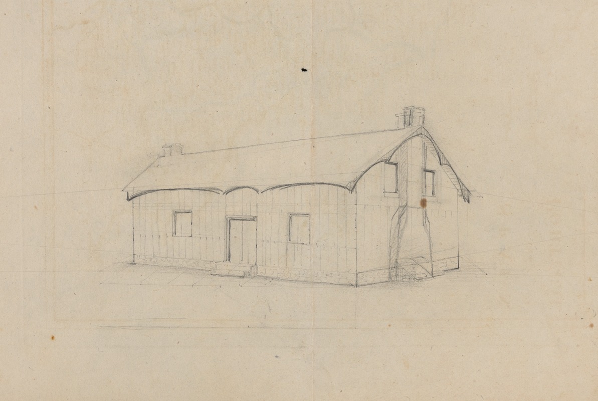 Sketch of a cabin — Дэвид Инглиш Хендерсон