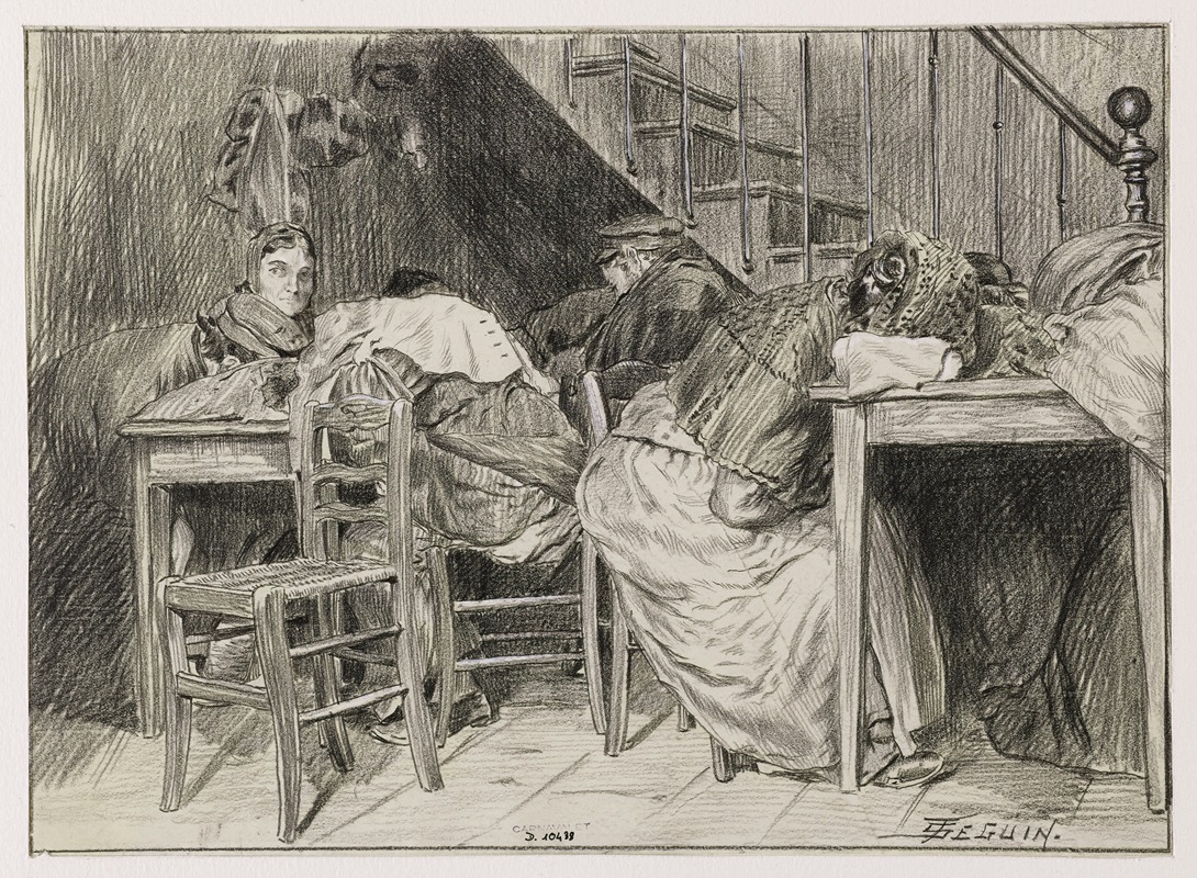 Rue Galande, le coin de l'escalier — F. Séguin