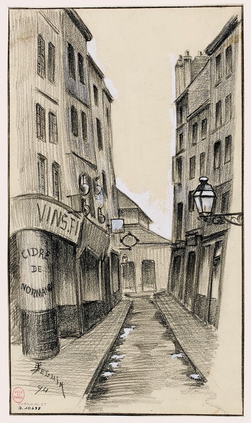 Rue Mondétour by F. Séguin, 1894 — digital art print download
