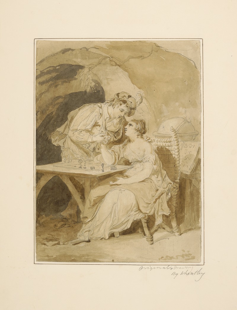 The tempest, Ferdinand and Miranda, act 5, scene 1 — Francis Wheatley