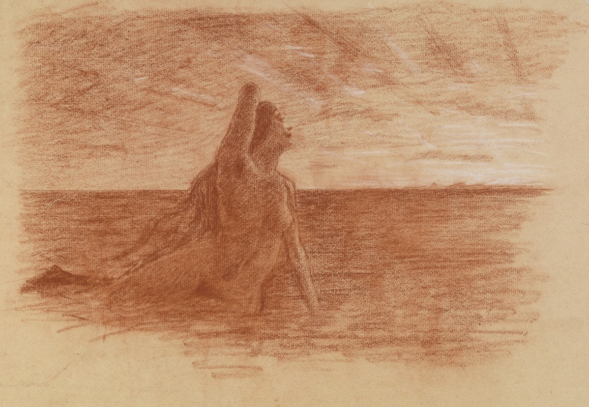 Havfrue (Svalbard i soloppgang) — Fridtjof Nansen