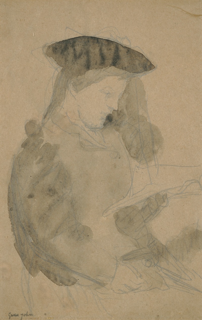 Study of a Girl Reading — Гвен Джон