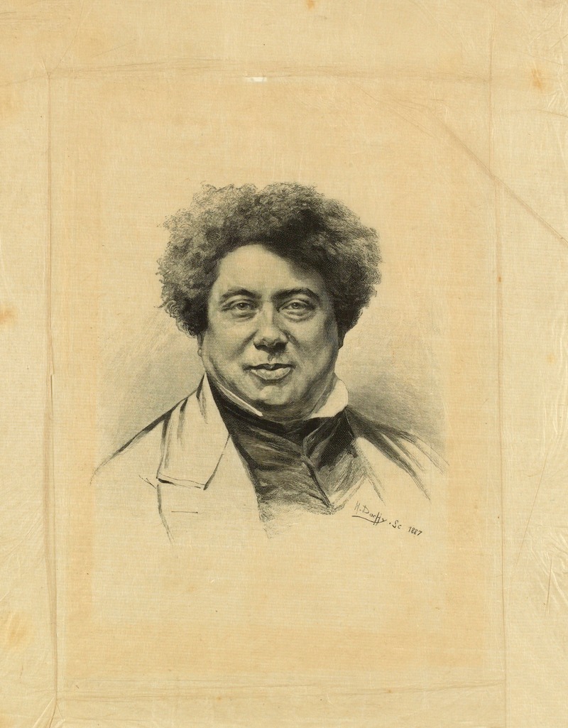 Portrait d'Alexandre Dumas by Анри Огюст Доши, 1887 — digital art print download