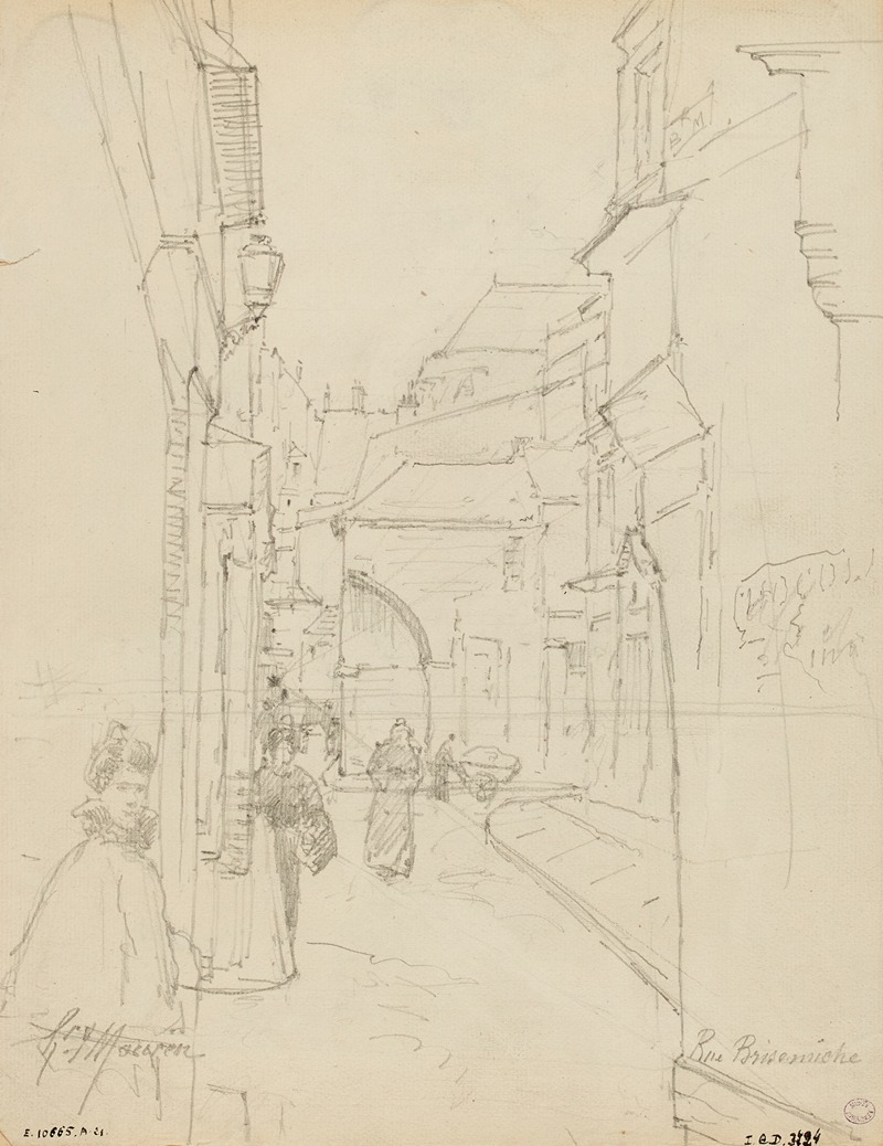 Rue Brise Miche by Анри Лоран Мурен — digital art print download