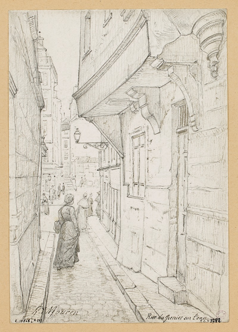 Rue Grenier sur l'eau by Анри Лоран Мурен — digital art print download