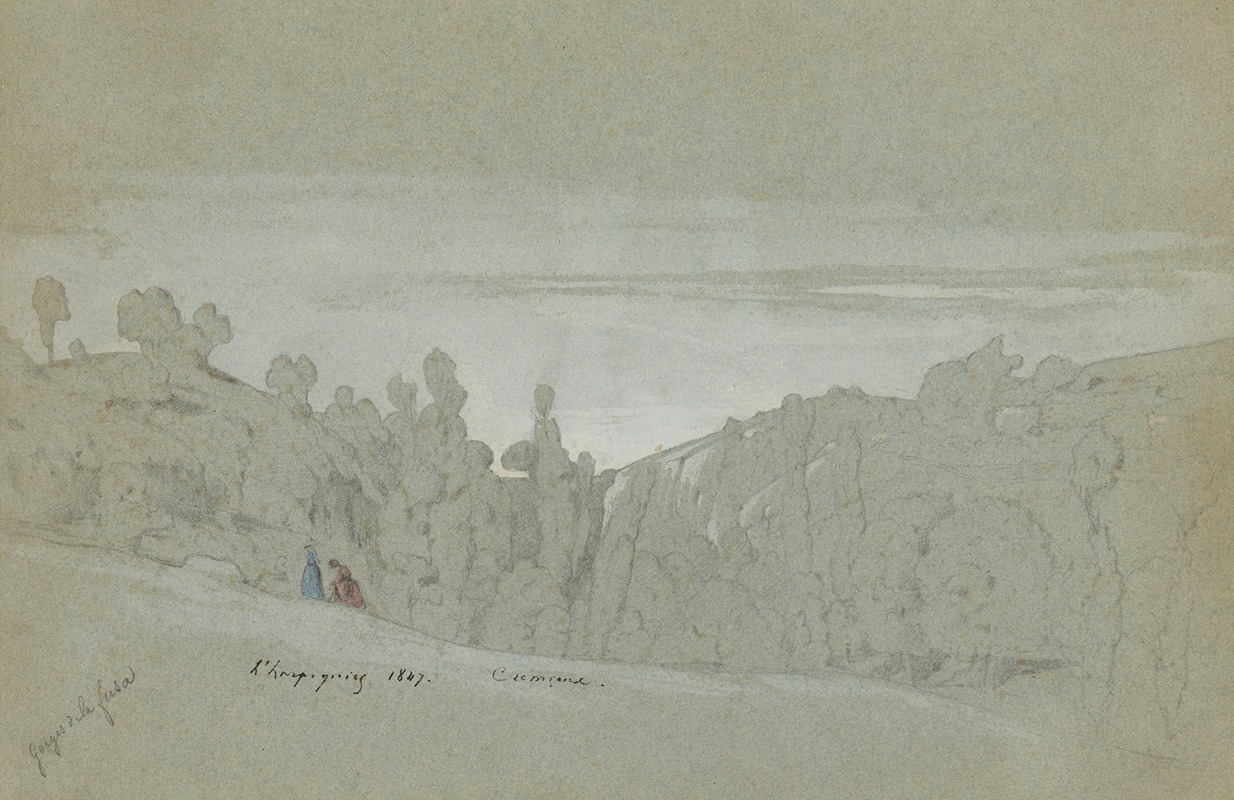 Crémieu, gorges de la Fusa — Henri-Joseph Harpignies