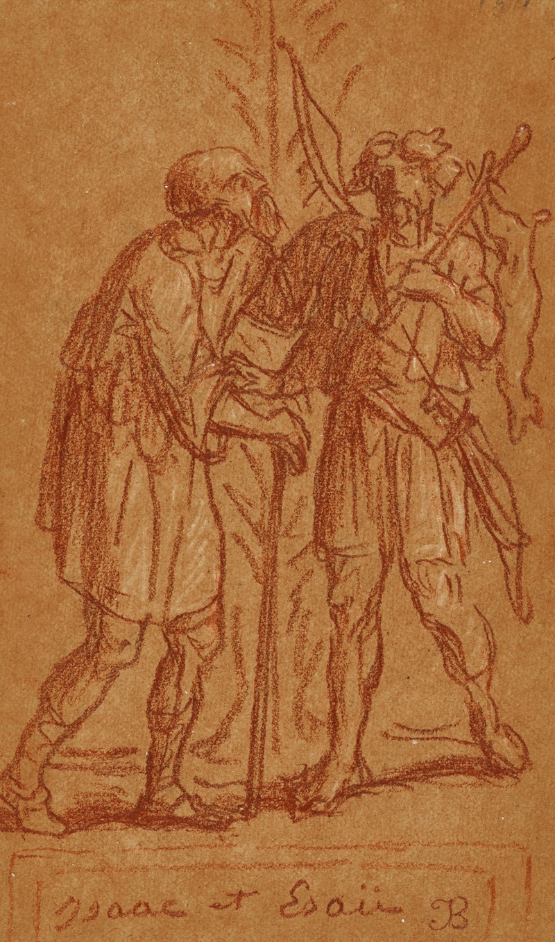 Isaac et Esaü by Jean-François Brémond, 1843 — digital art print download