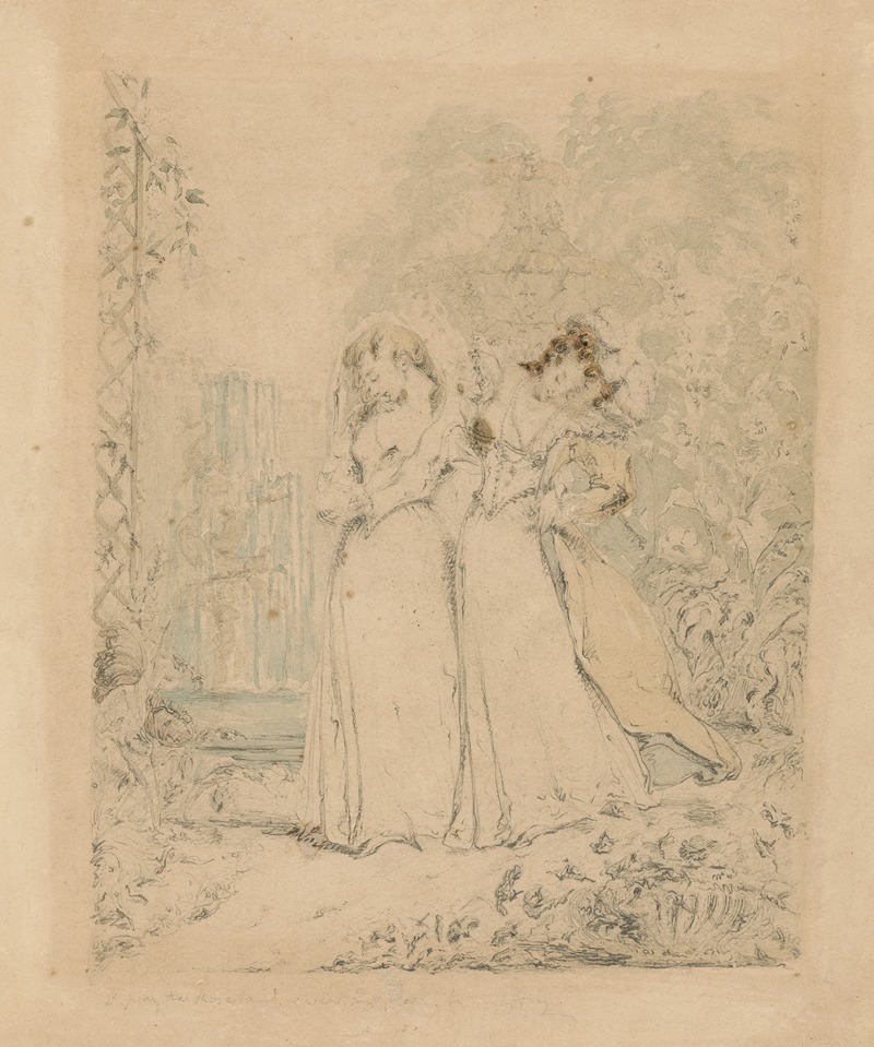 As you like it, Celia and Rosalind — John Mills
