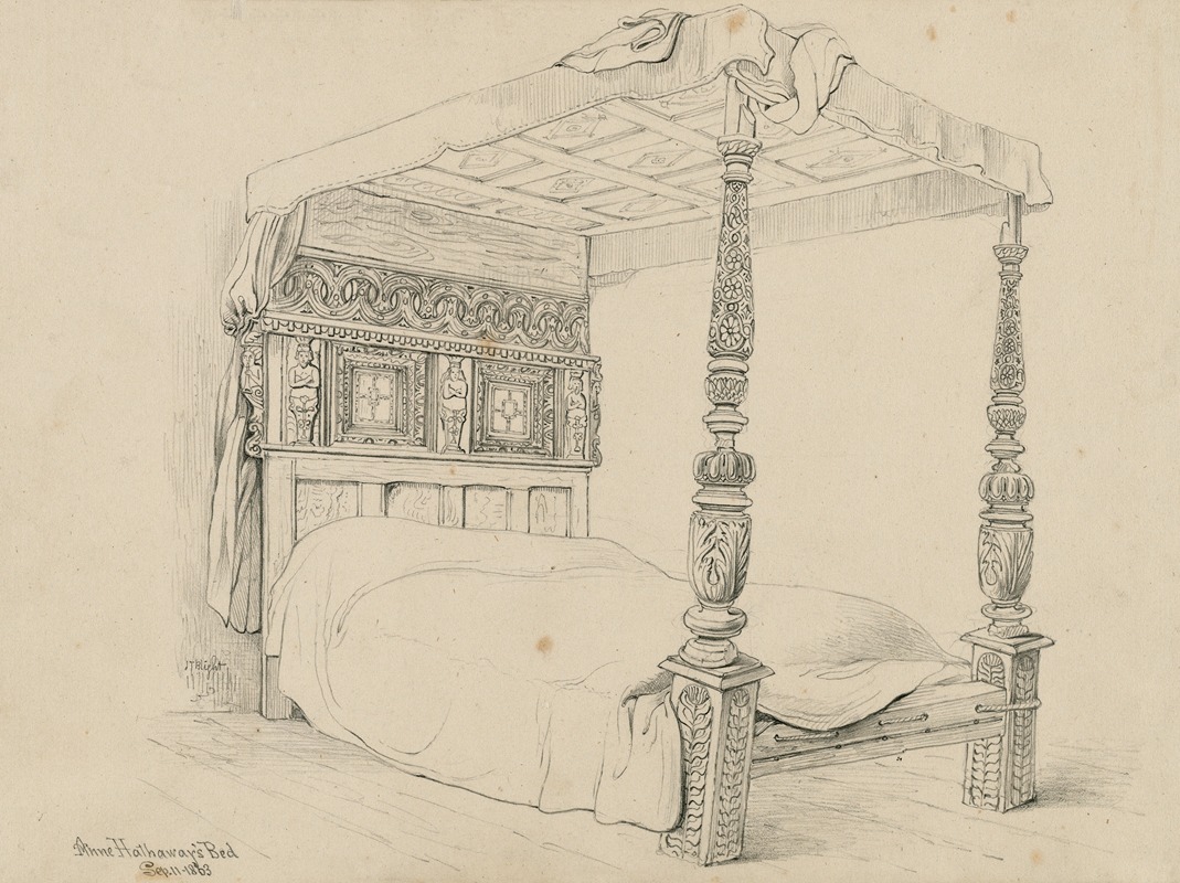 Anne Hathaway's Bed by John Thomas Blight — digital art print download