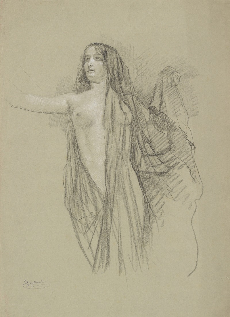 Frauenstudie by Йозеф Энгельхарт, 1912 — digital art print download
