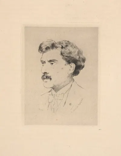 Jean Alexandre Joseph Falguiere by Louise Abbéma, 1879 — digital art print download