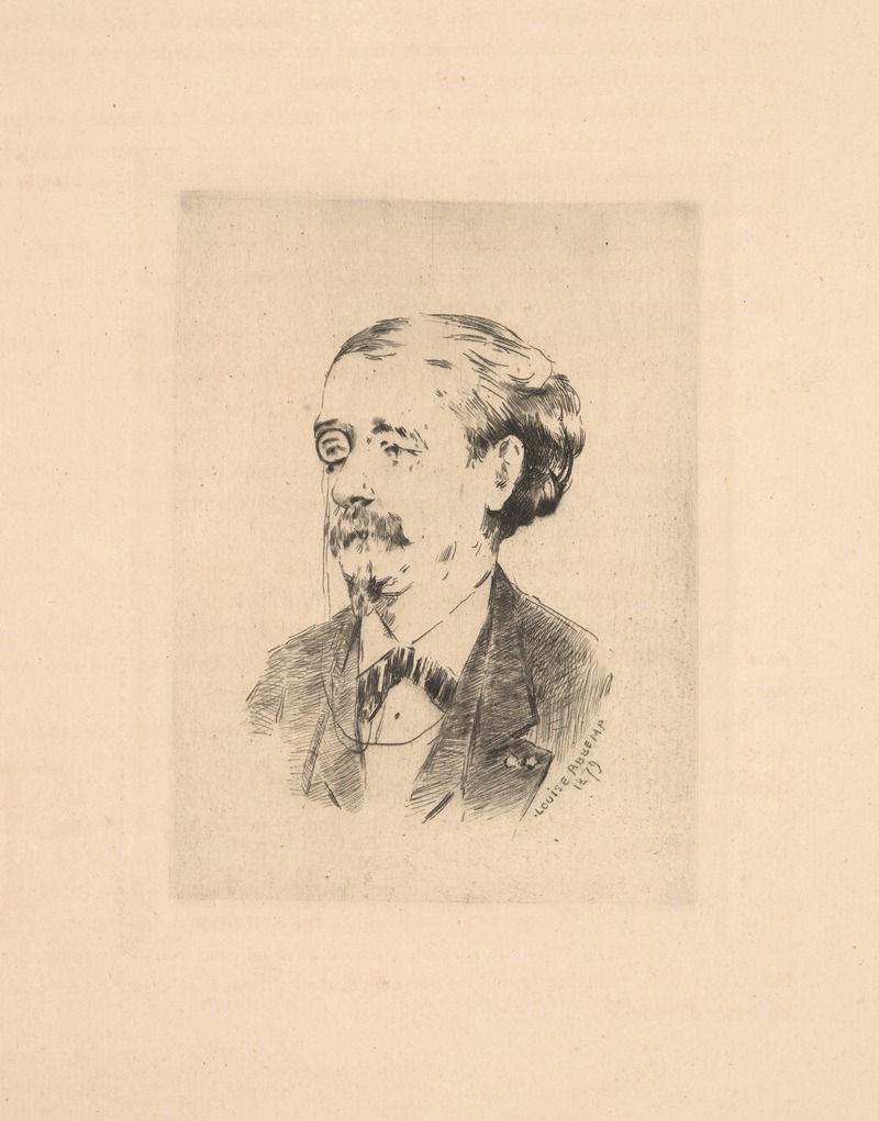 Jules Claretie by Луиза Аббема, 1879 — digital art print download