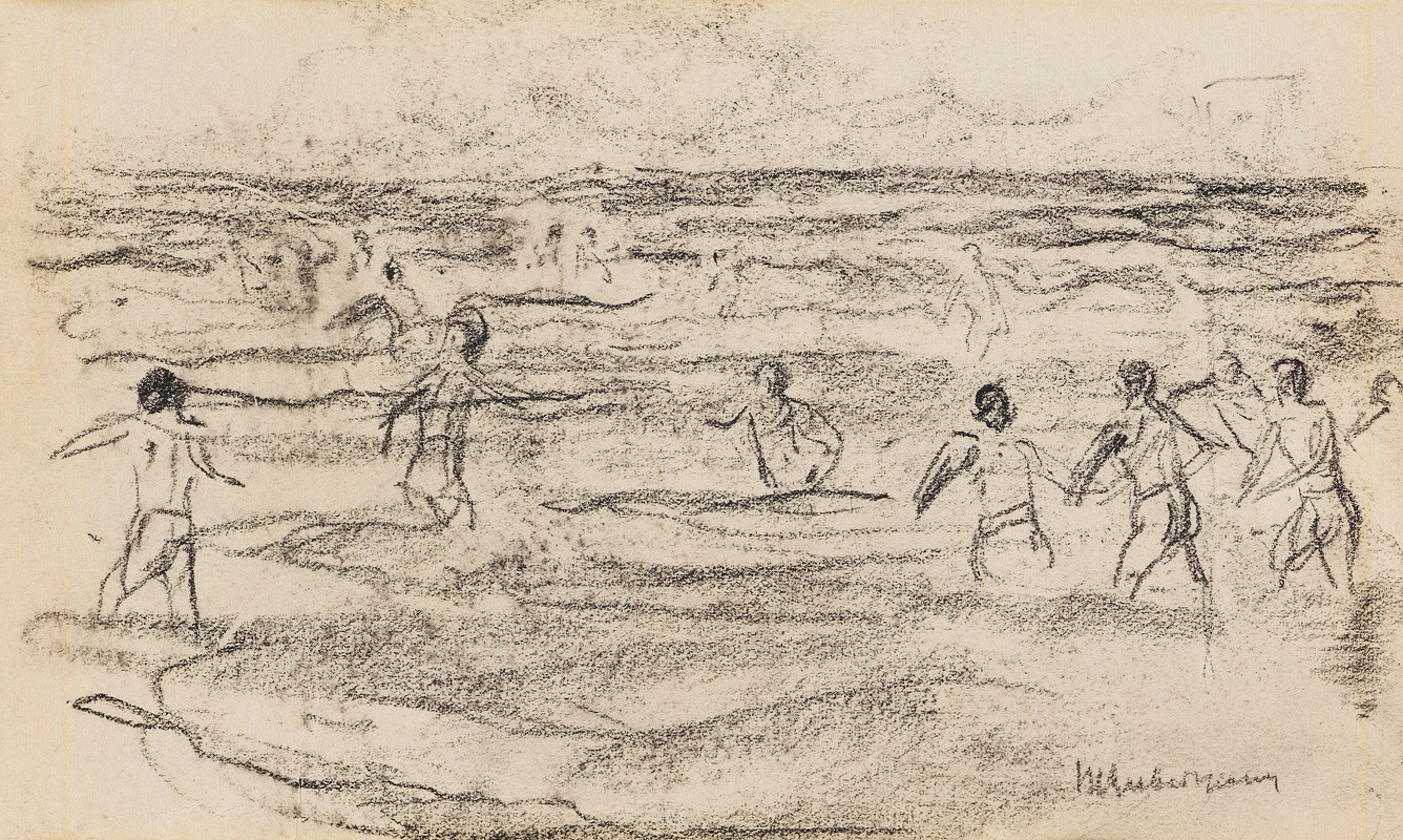 Badende Knaben by Макс Либерман, 1909 — digital art print download