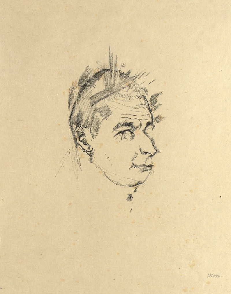 Herrenbildnis by Max Oppenheimer, 1915 — digital art print download