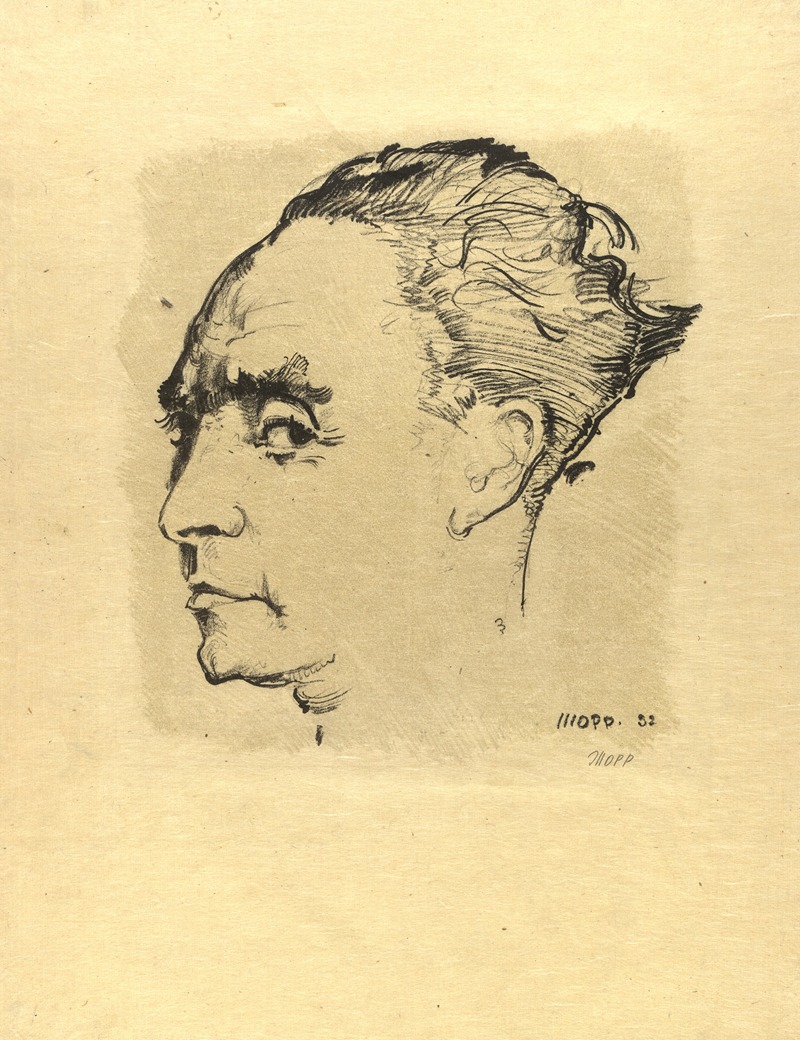 Porträt Ernst Deutsch by Макс Оппенгеймер, 1932 — digital art print download