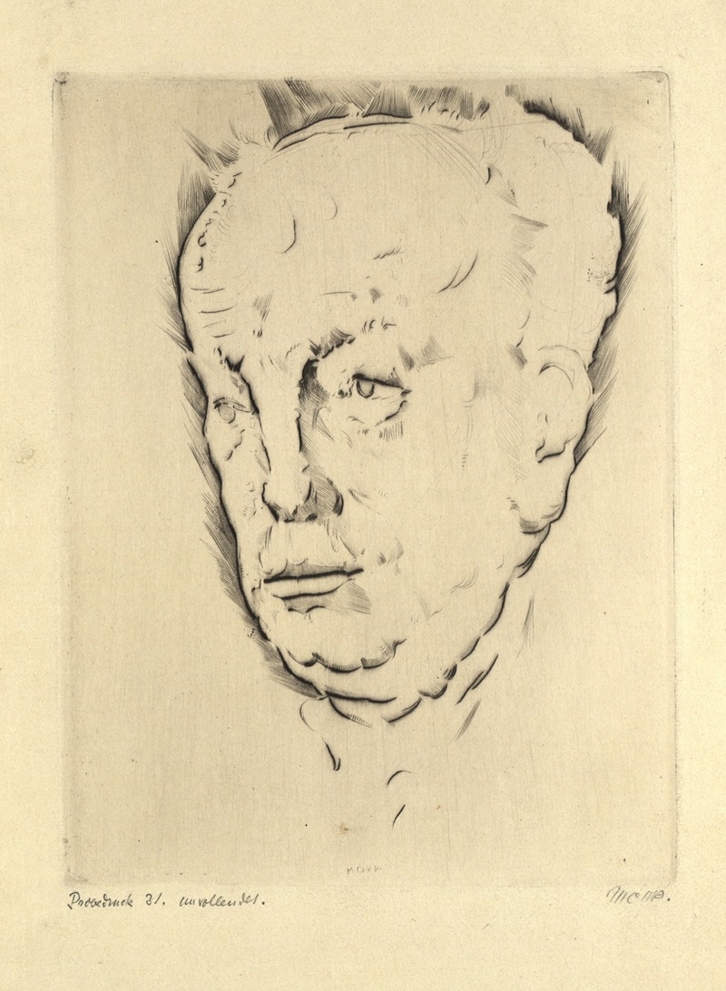 Porträt Richard Strauss by Макс Оппенгеймер, 1931 — digital art print download
