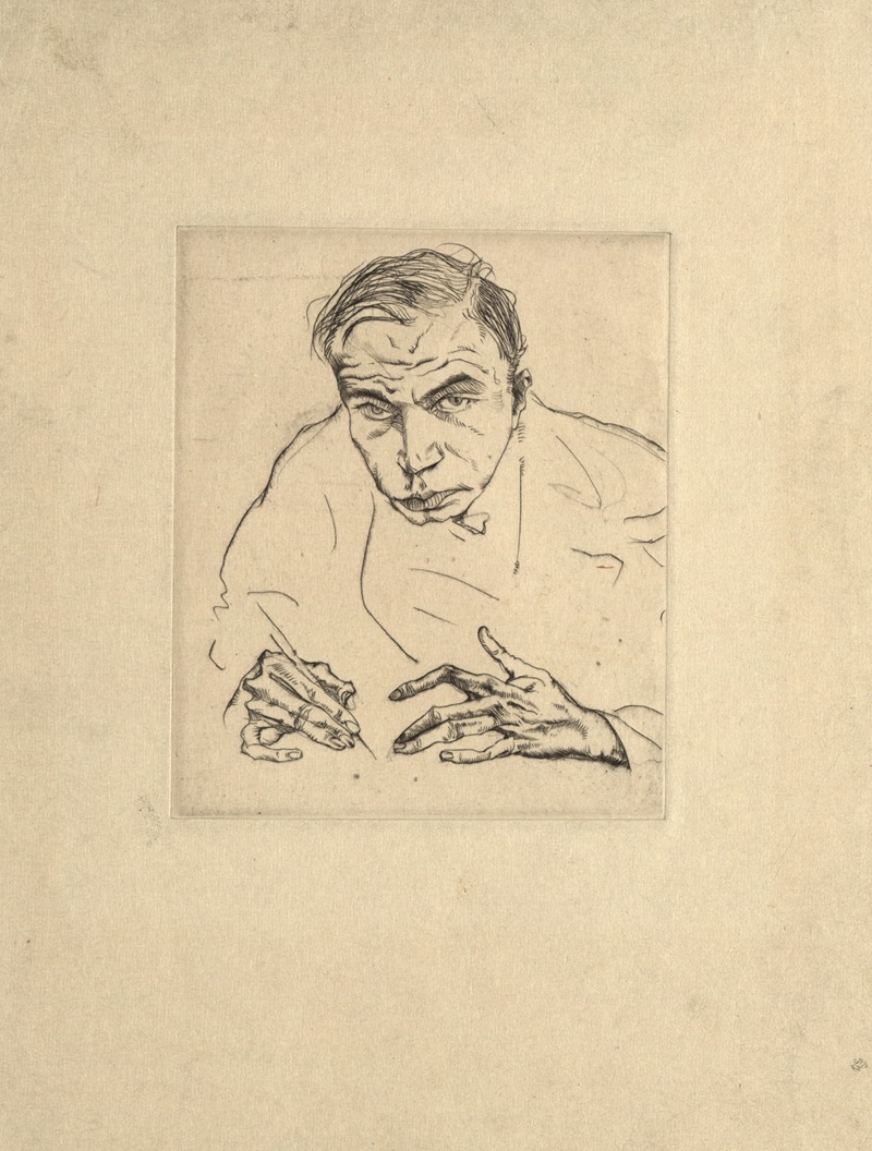 Selbstbildnis by Макс Оппенгеймер, 1912 — digital art print download