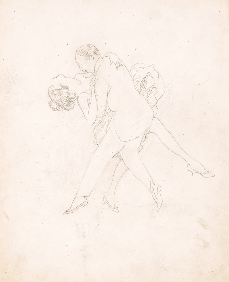 Man and woman dancing, dipping — Оливер Херфорд